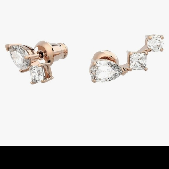 Swarovski Trendy Crystal Stud Earrings - Picture 1 of 9